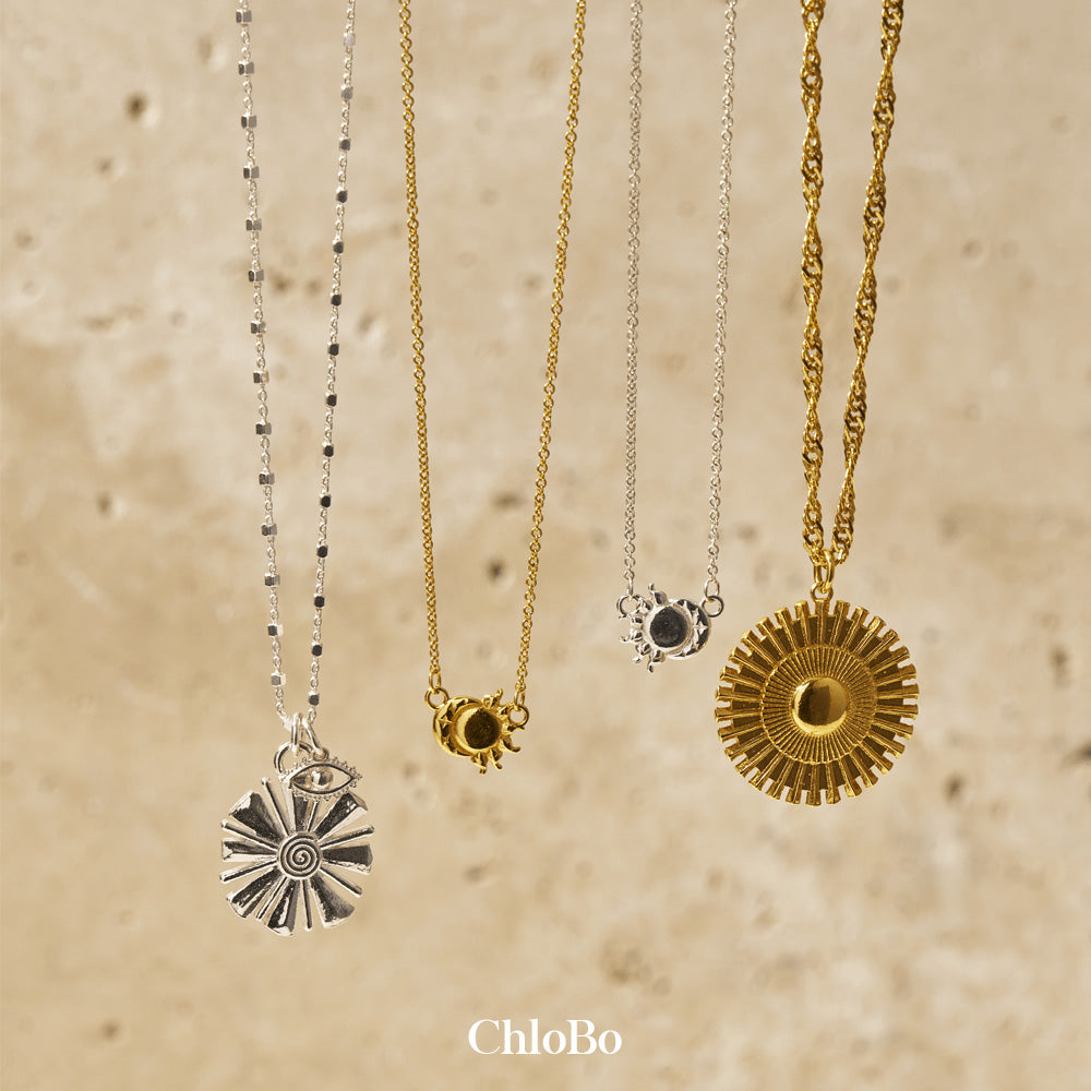 Chlobo Silver Guiding Energy Necklace