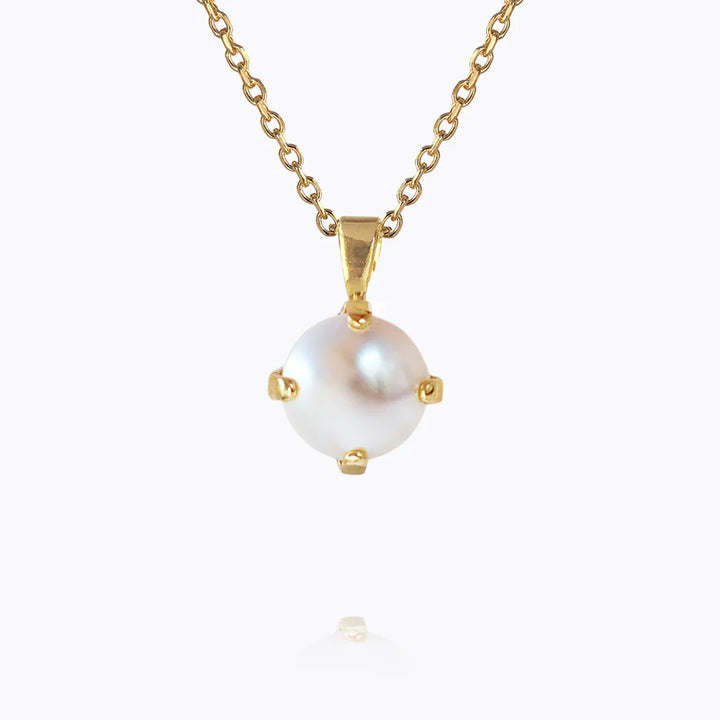 Caroline Svedbom Gold Classic Petite Pearl Necklace