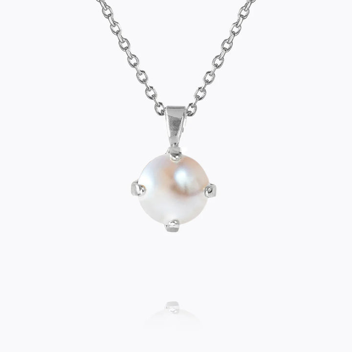 Caroline Svedbom Silver Classic Petite Pearl Necklace
