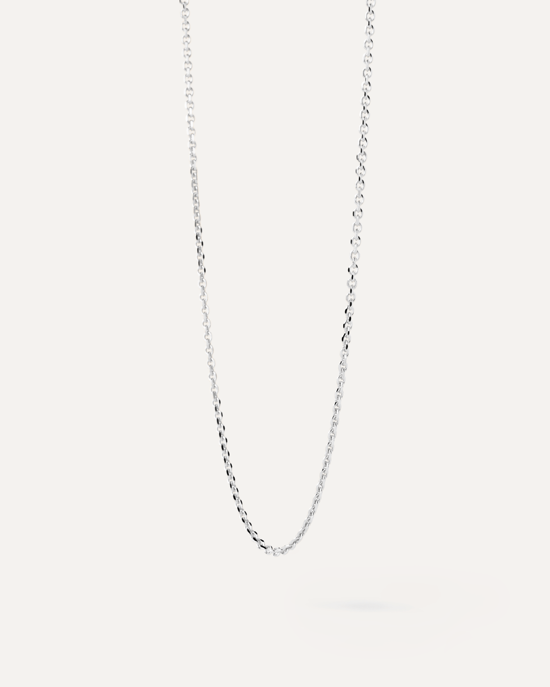Elegant Sterling Silver Adjustable Chain Necklace for Women, 40-50cm, Delicate & Versatile