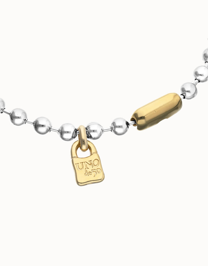 UNOde50 Beat Collection Bead Necklace with Contrasting Accents
