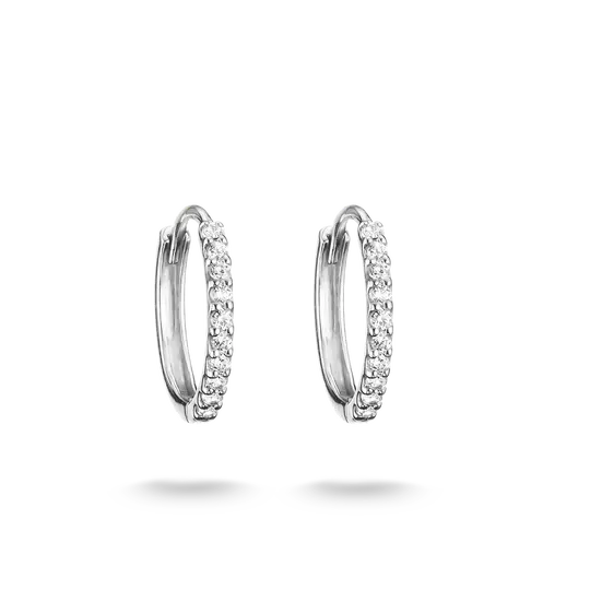 Thomas Sabo Silver Pave Row Hoop Earrings - MococoThomas SaboCR776-051-14Earrings