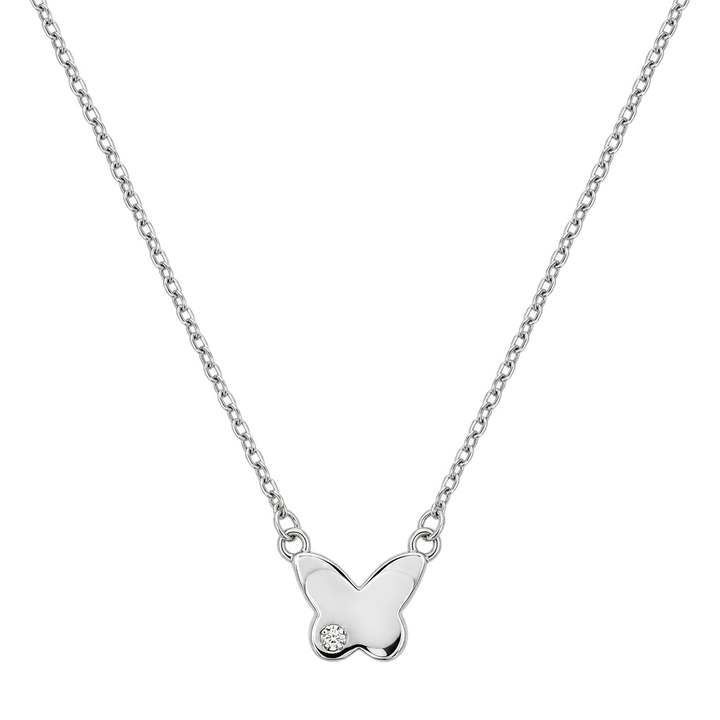 Ola Silver Butterfly Pendant Necklace