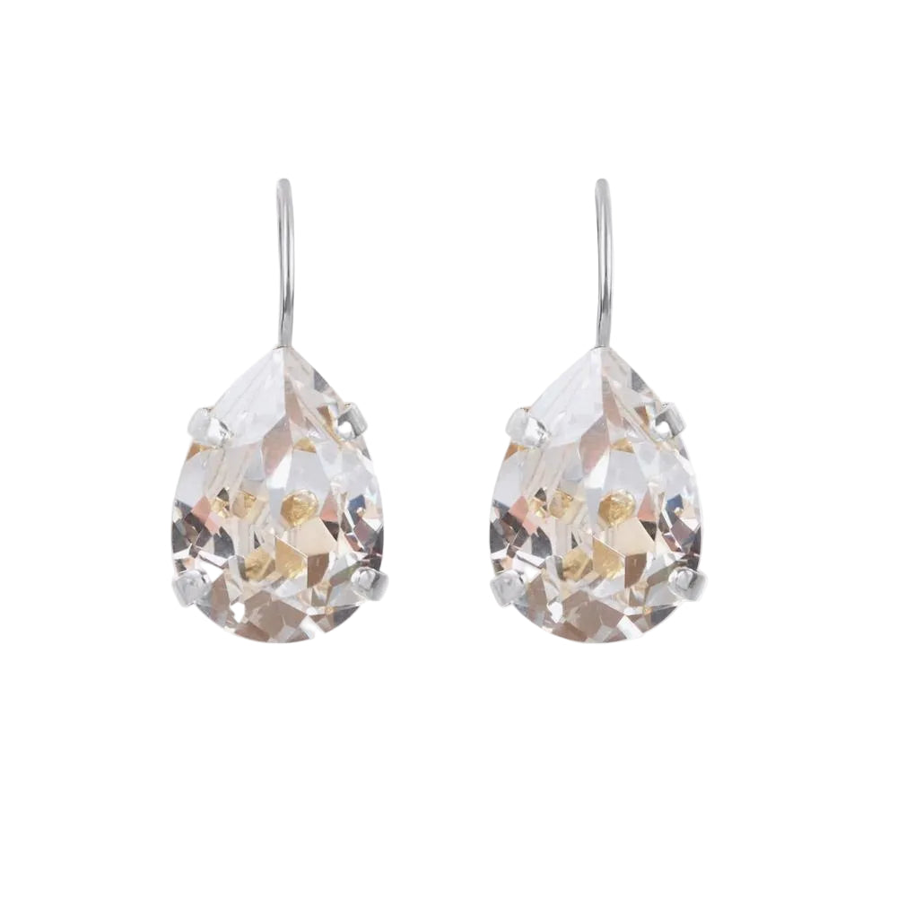 Caroline Svedbom Mini Drop Clasp Earrings with Crystal Detail