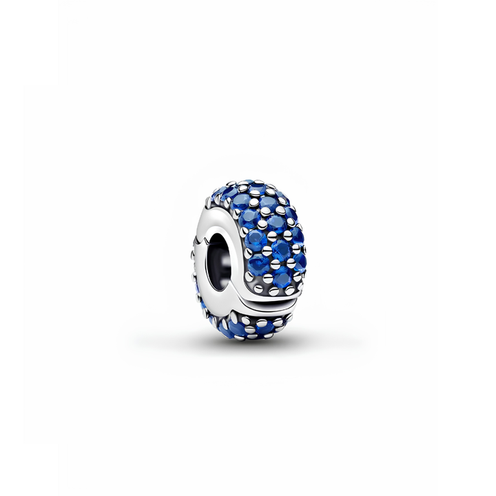 Pandora Silver Royal Blue Stone Clip Charm