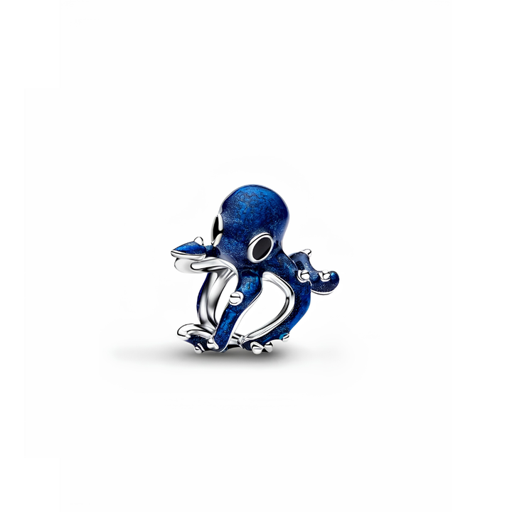 Pandora Silver Blue Octopus Charm