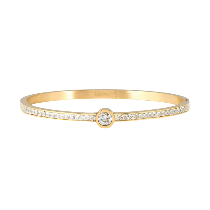 Nomination Classic Gold Pretty Pave Medium Bangle