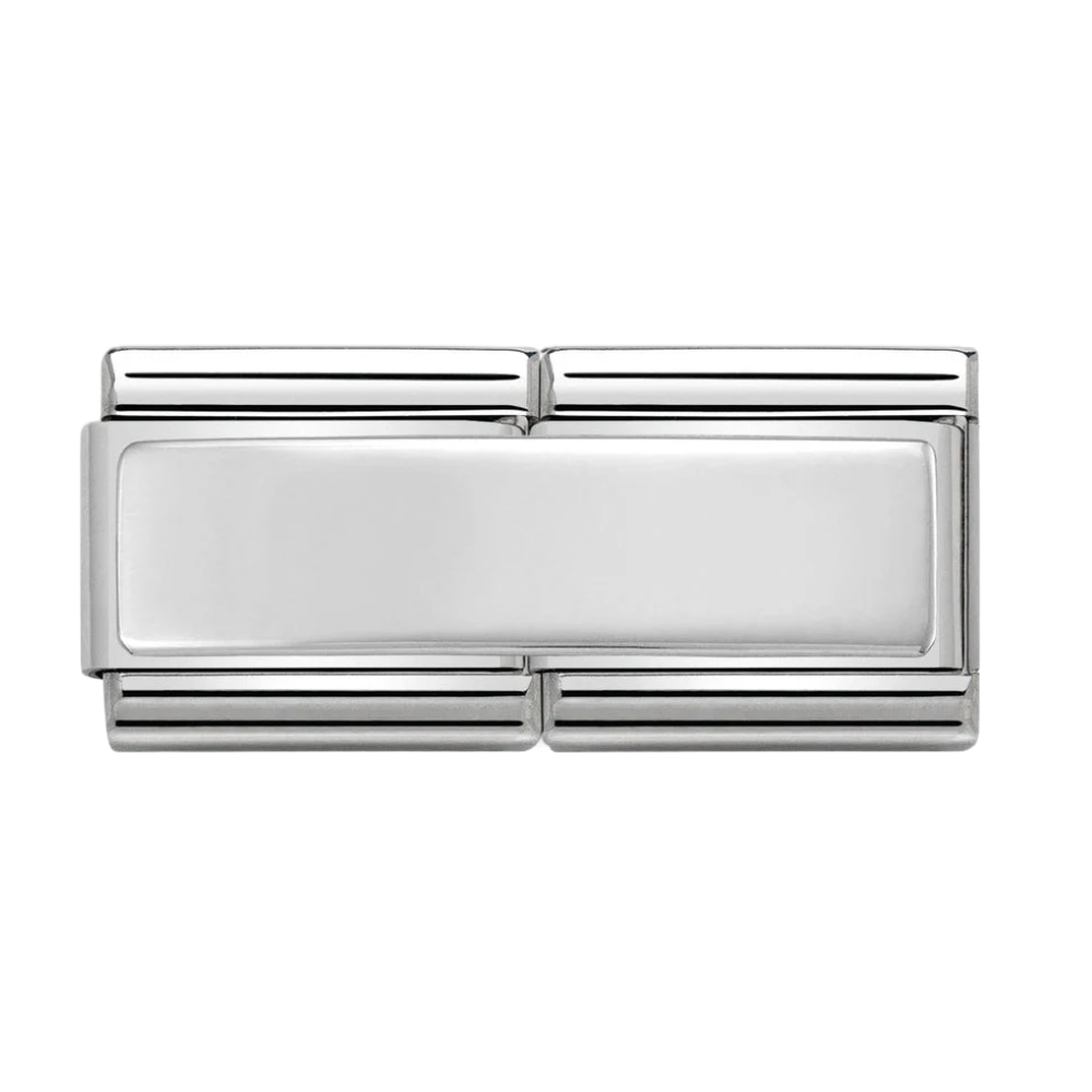Nomination Classic Silver Engravable Double Charm