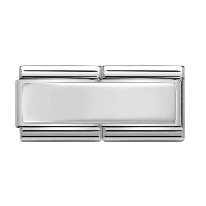Nomination Classic Silver Engravable Double Charm