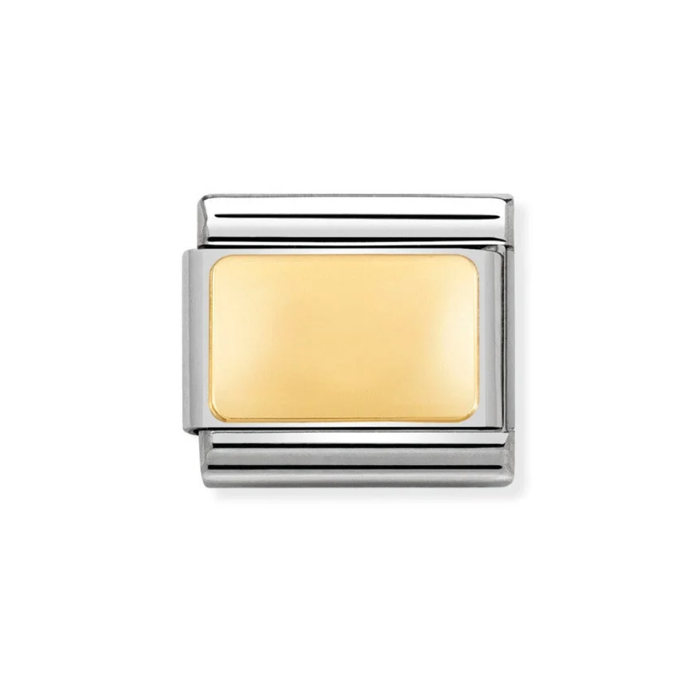 Nomination 18ct Gold Plate Engravable Charm