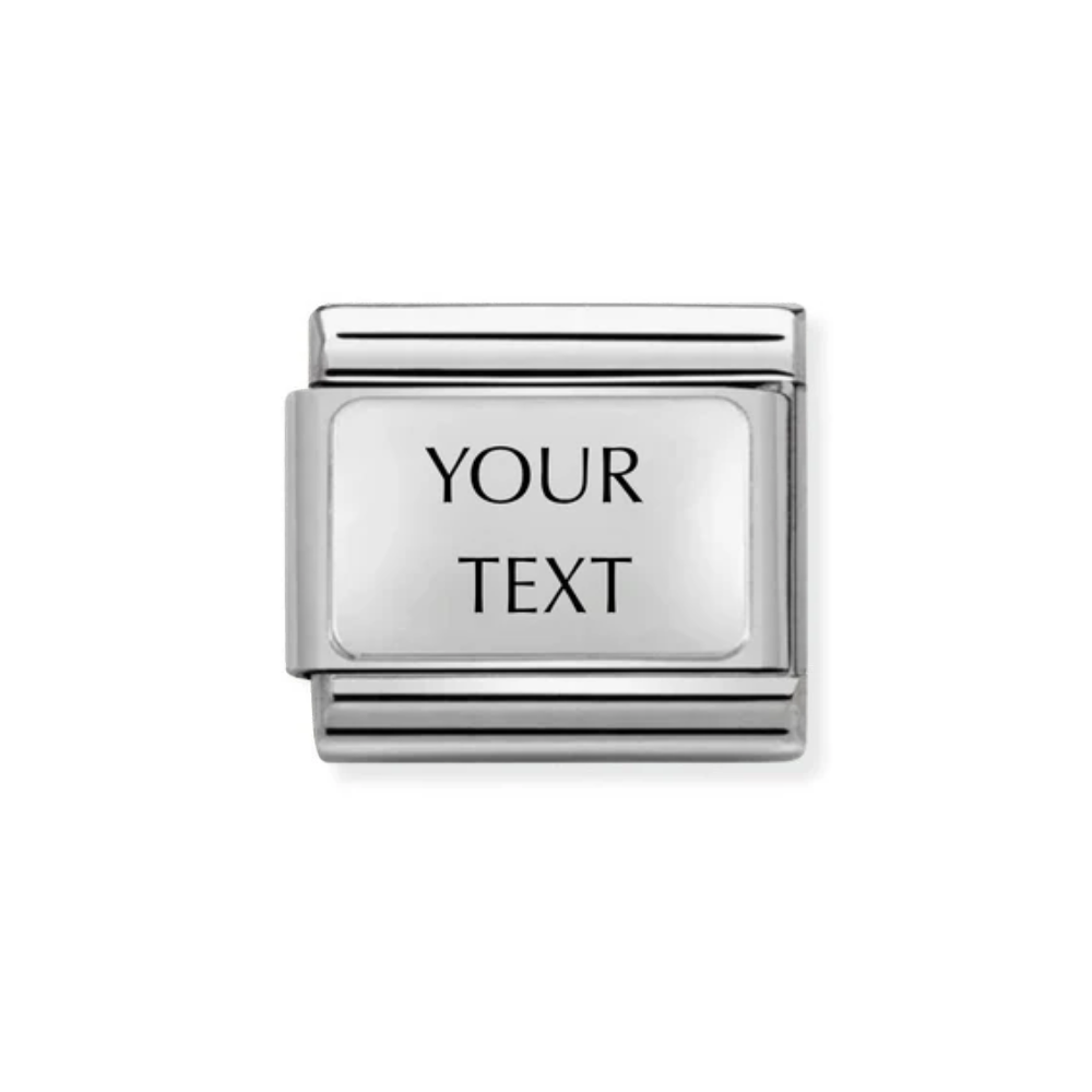 Nomination Classic Silver Engravable Charm