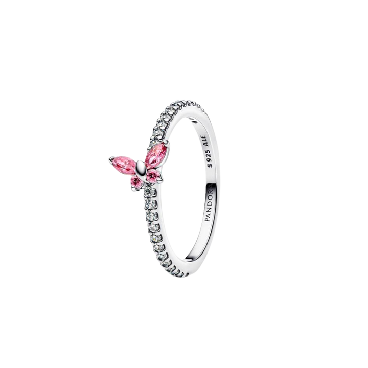 Pandora Silver Sparkling Butterfly Ring