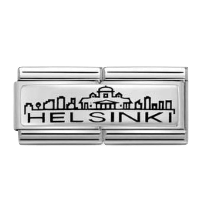 Nomination Silver Helsinki Skyline Double Charm