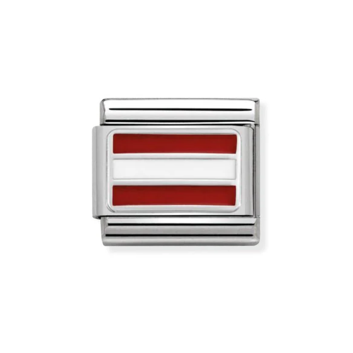 Nomination Silver 
Classic Flags St., Enamel Austria Charm