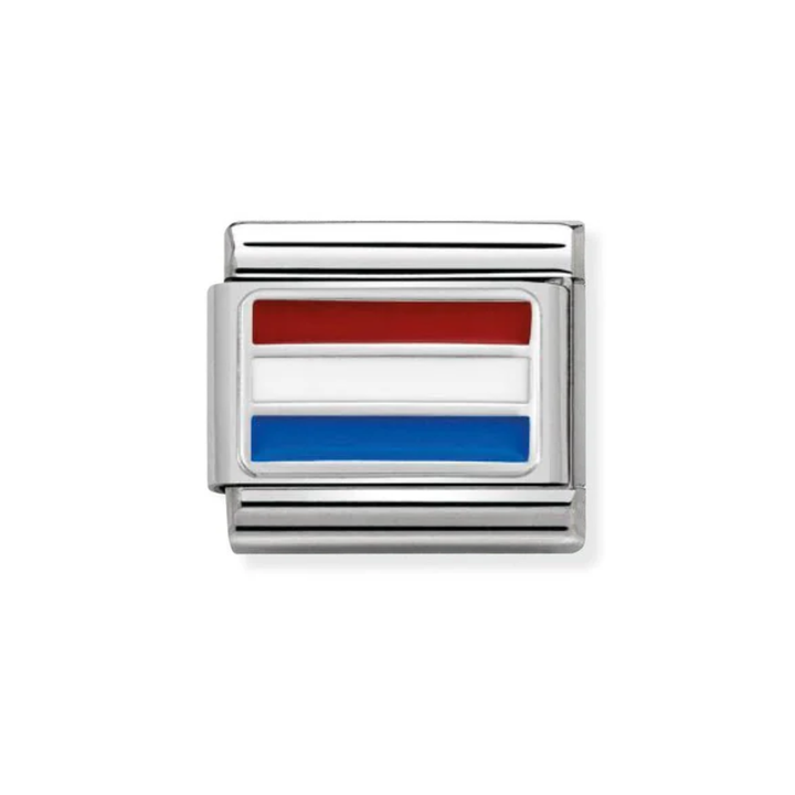 Nomination Silver  Classic Flags St., Enamel Holland Charm