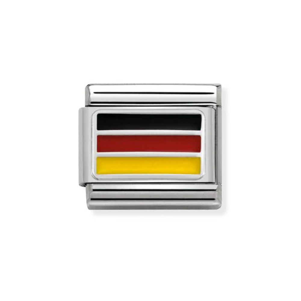 Nomination Silver  Classic Flags St., Enamel Germany Charm