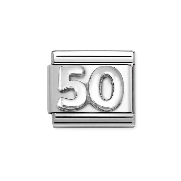 Nomination Classic Silver Number 50 Charm