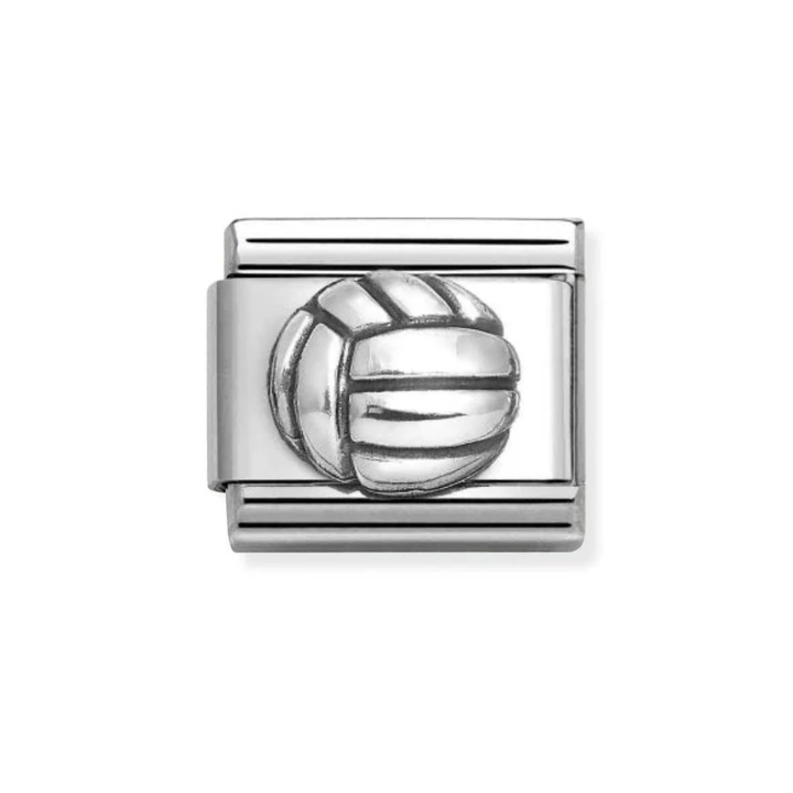Nomination Silver  Classic Oxidized Symbols St. and Volley Ball Charm