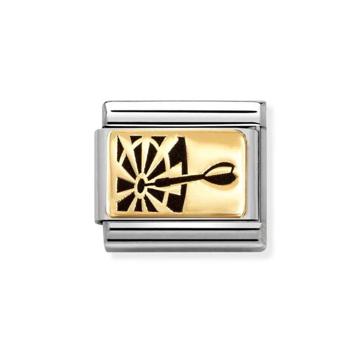Nomination Classic Gold Darts Charm