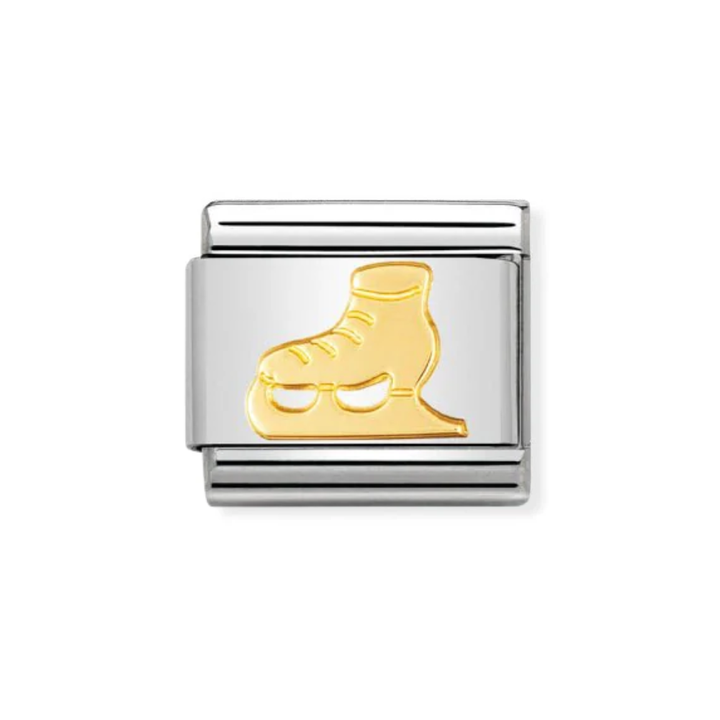 Nomination Gold Ice Skate Charm