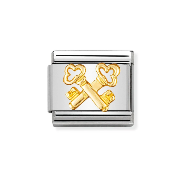 Nomination Gold Two Keys Charm