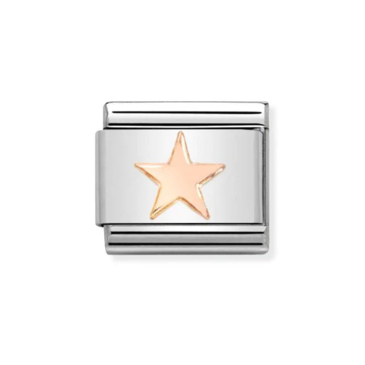 Nomination Rose Gold Flat Star Charm