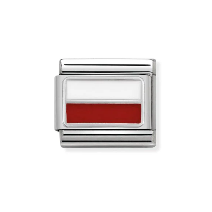 Nomination Silver  Classic Flags St., Enamel Poland Charm
