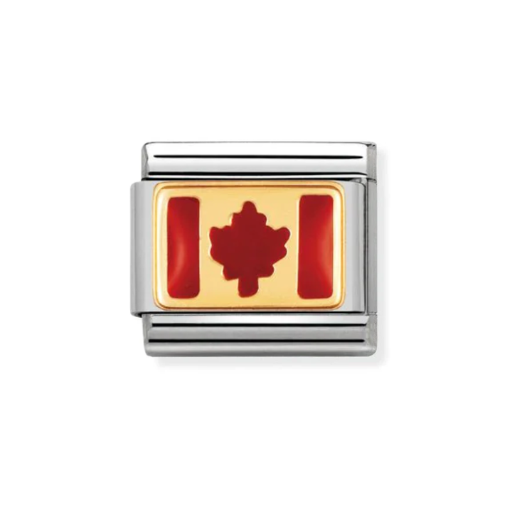 Nomination Gold Canada Enamel Charm