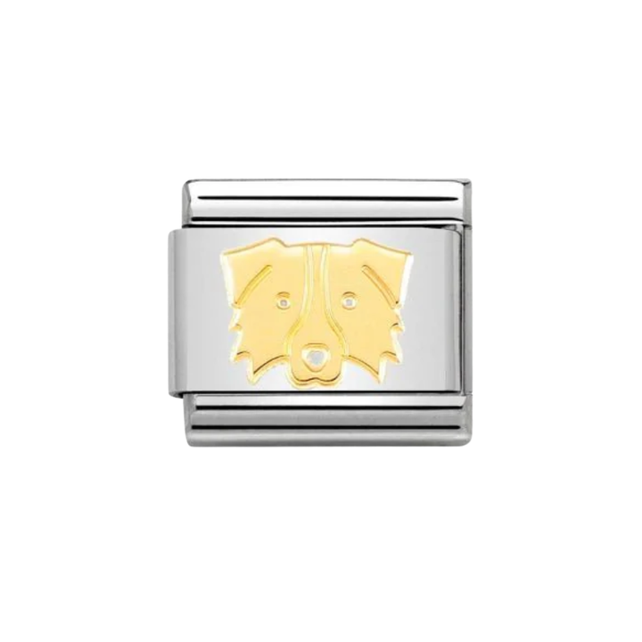 Nomination Gold  Classic Symbols and  Border Collie Charm