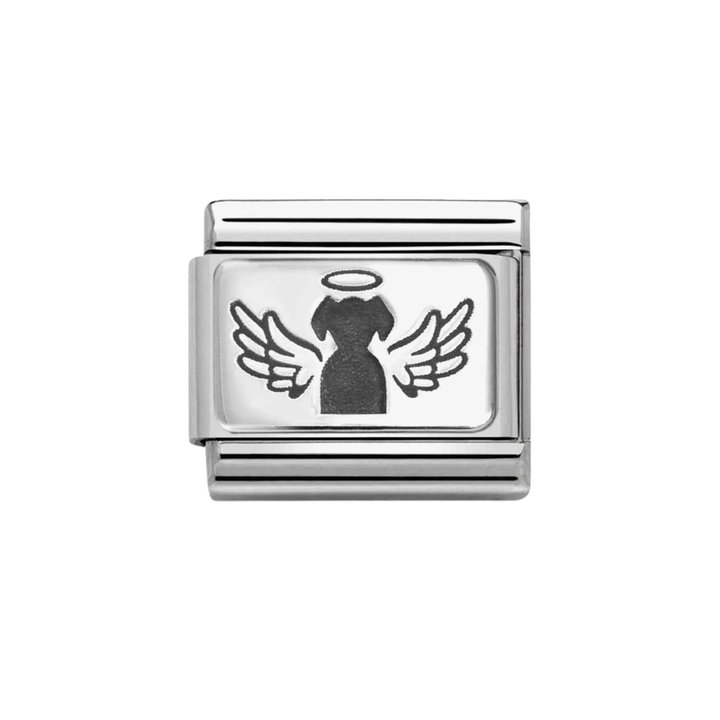 Nomination Classic Silver Angel Dog Charm
