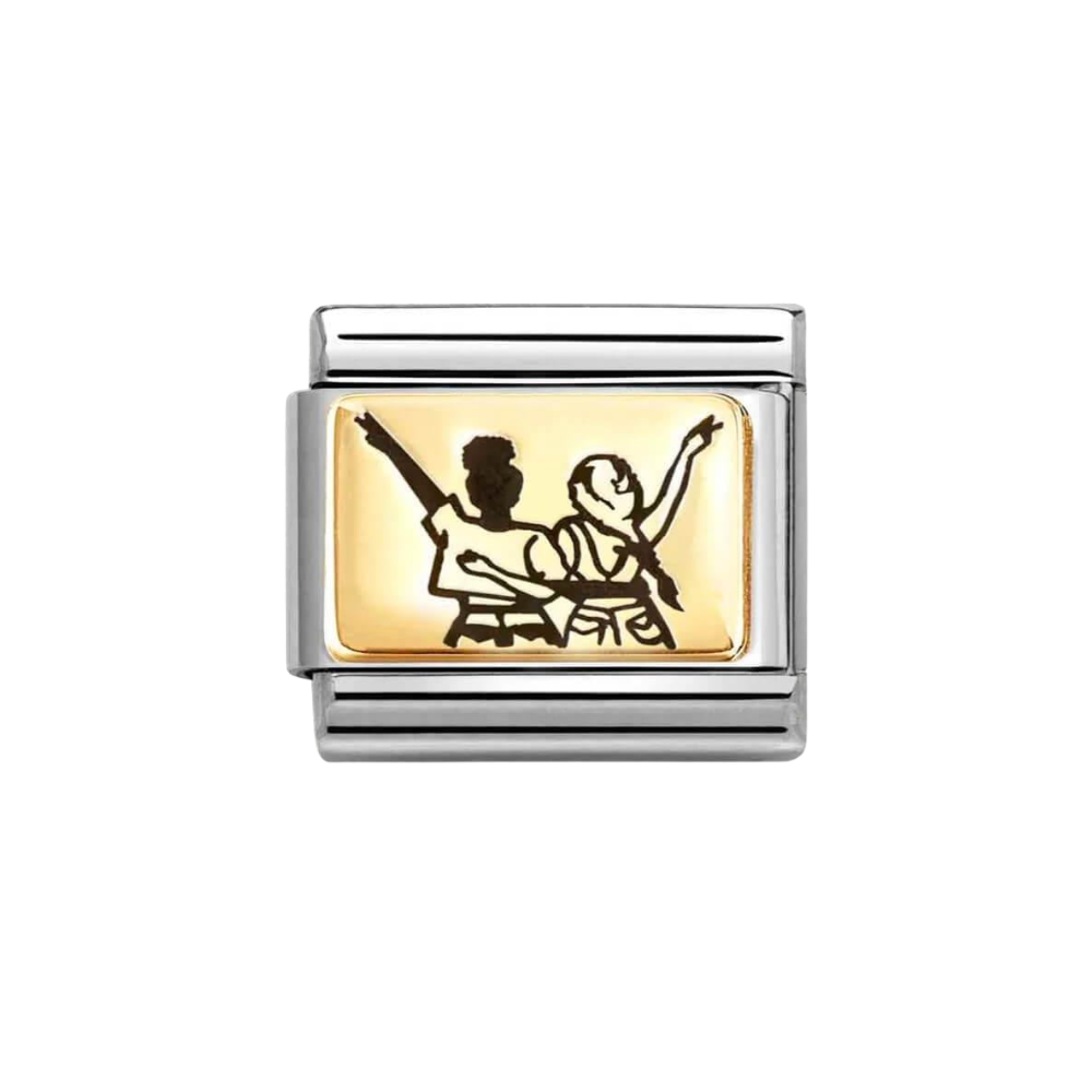 Nomination Classic 18ct Gold Concert Friends Charm