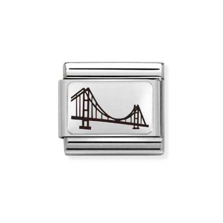 Nomination Silver  Classic Plates   and Humber Bridge Charm
