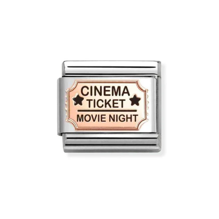Nomination Rose Gold Cinema Ticket Charm