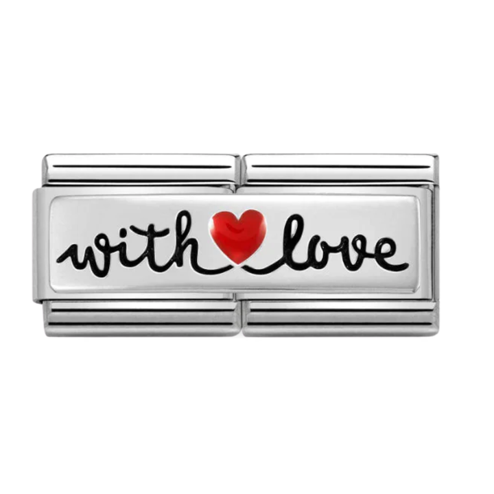 Nomination Silver Double With Love Charm