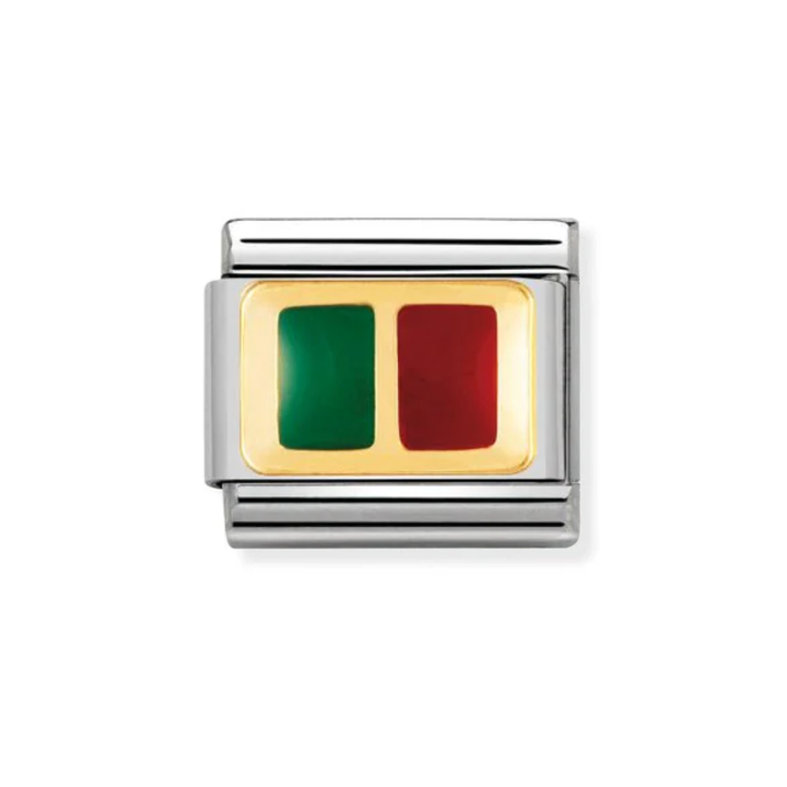 Nomination Gold  Classic Europe Flag Stainless  with Enamel Portugal Charm