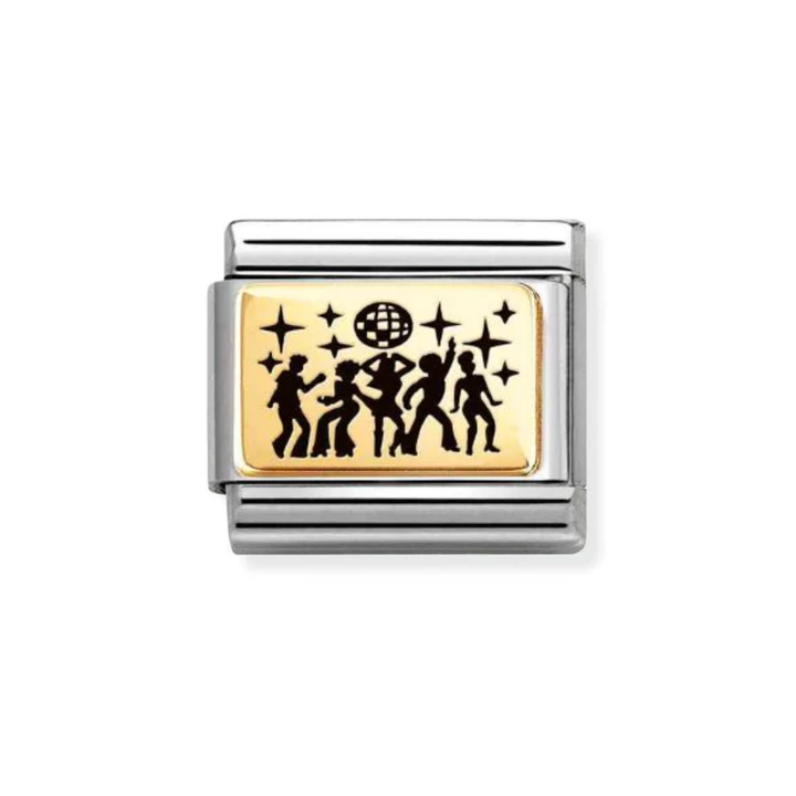 Nomination Gold  Classic Plates  Group Dance Charm