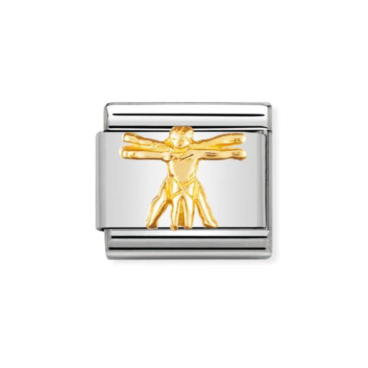 Nomination Gold Vitruvian Man Charm
