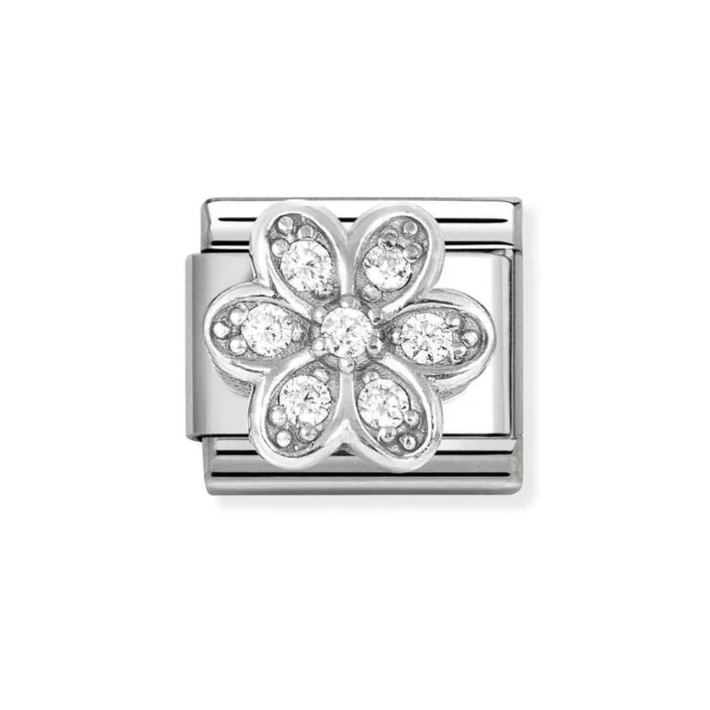 Nomination Classic Silver Pave Daisy Charm