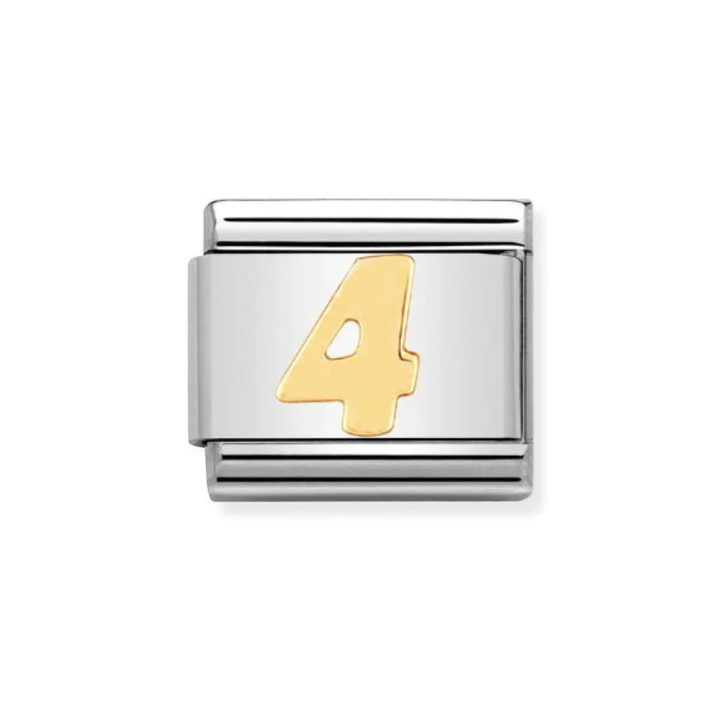 Nomination Gold Classic Number 4 Charm