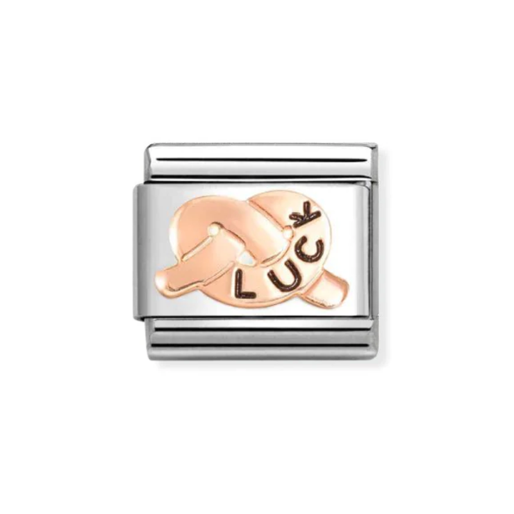 Nomination Rose Gold Luck Promises Knot Charm