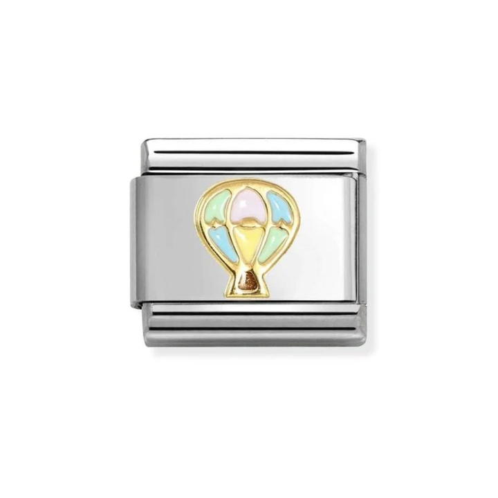 Nomination Classic Gold Hot Air Balloon Charm