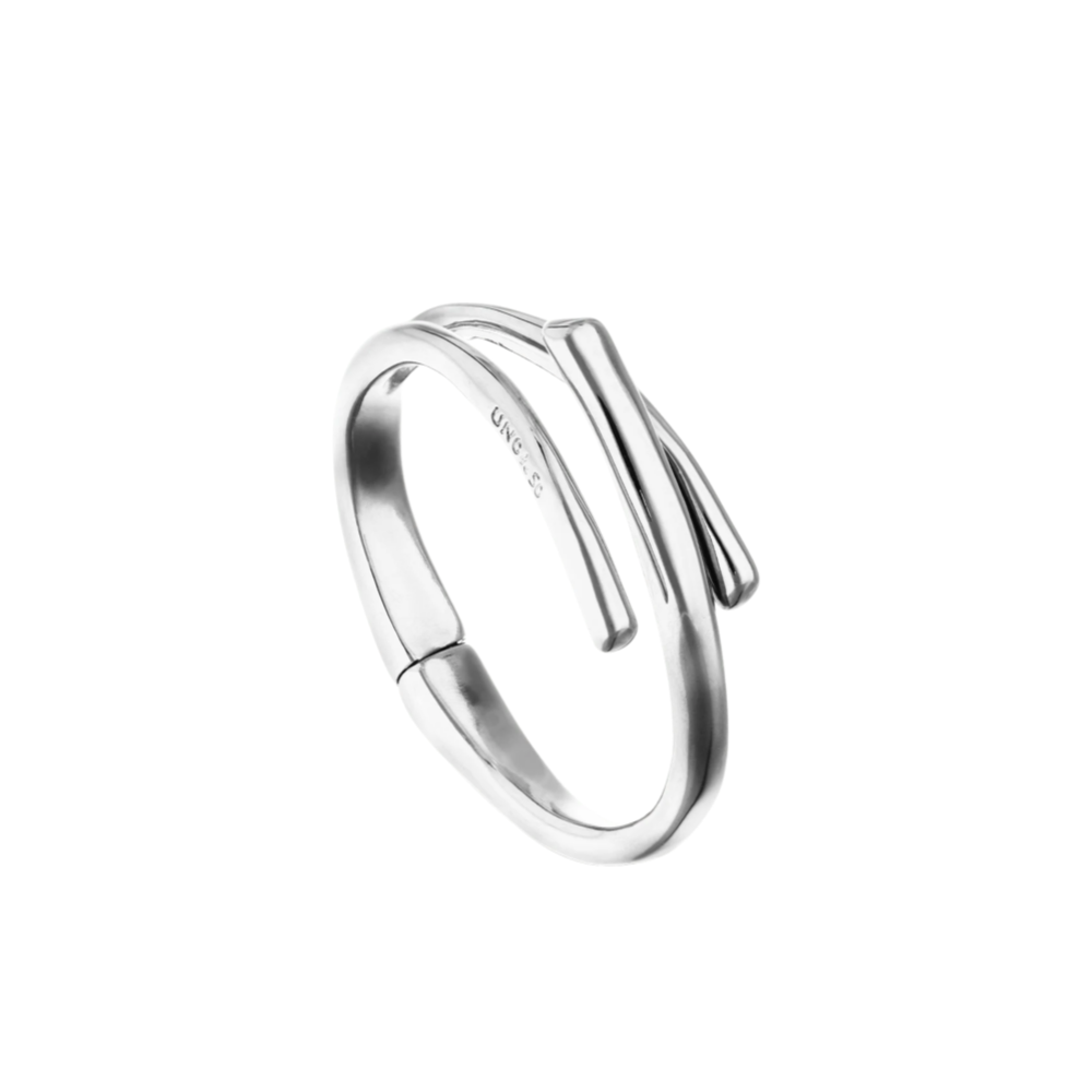 UNOde50 Silver Roots Bangle Bracelet