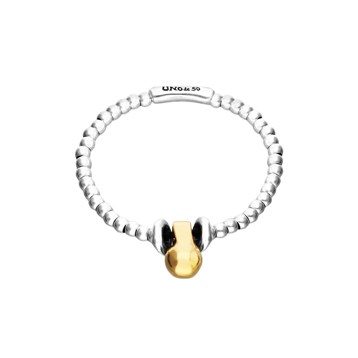 UNOde50 Silver Small and Large Beaded Bracelet