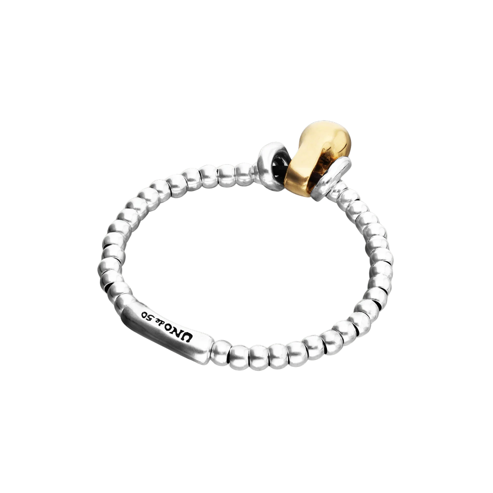 UNOde50 Silver Small and Large Beaded Bracelet