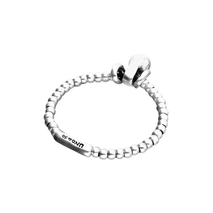 UNOde50 Silver Small and Large Beaded Bracelet