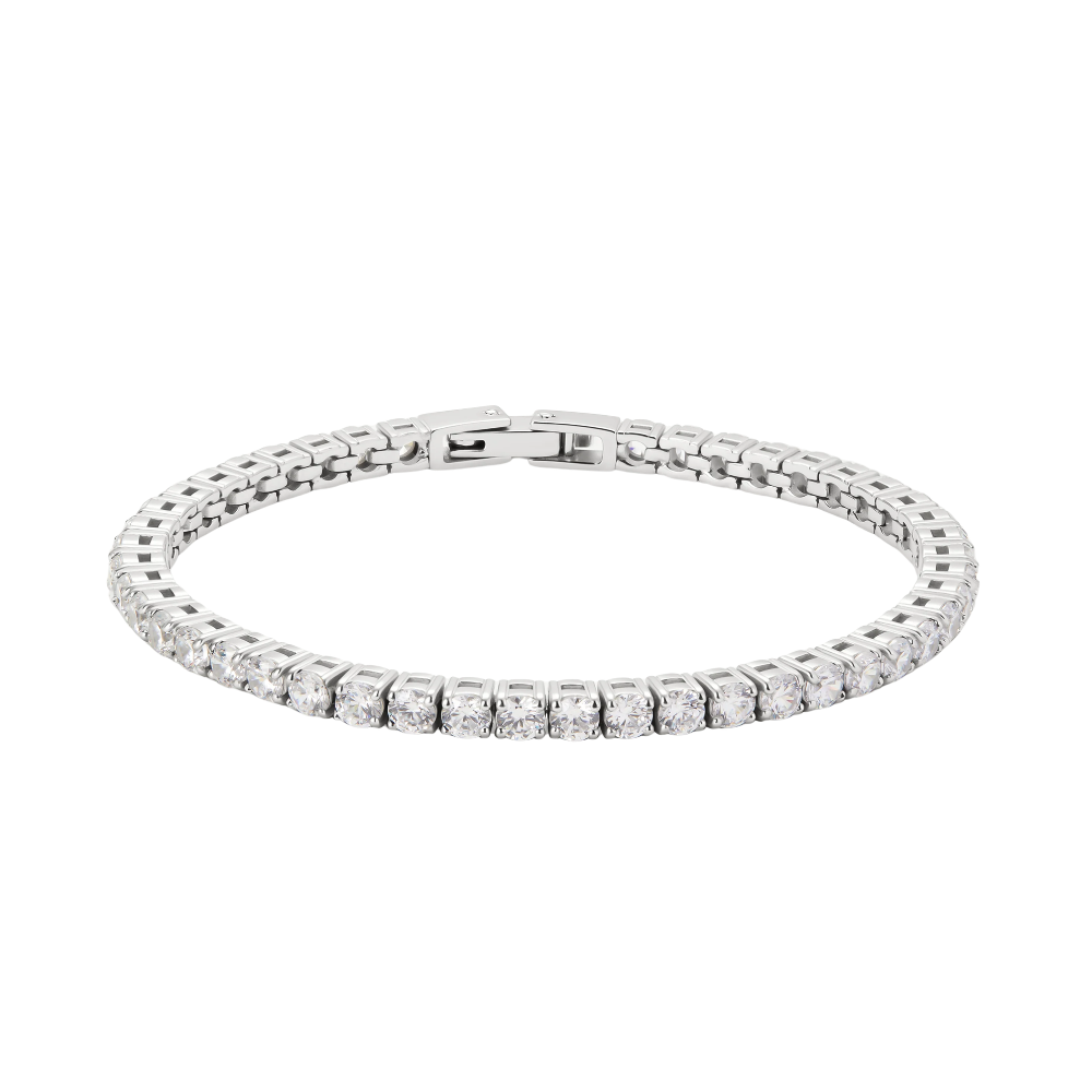 D.Louise Silver Luxe Tennis Bracelet