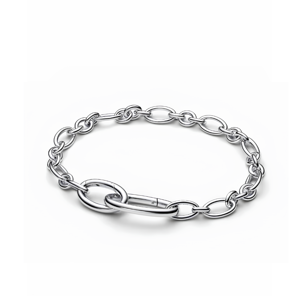 Pandora Silver Openable Oval Link Chain Bracelet