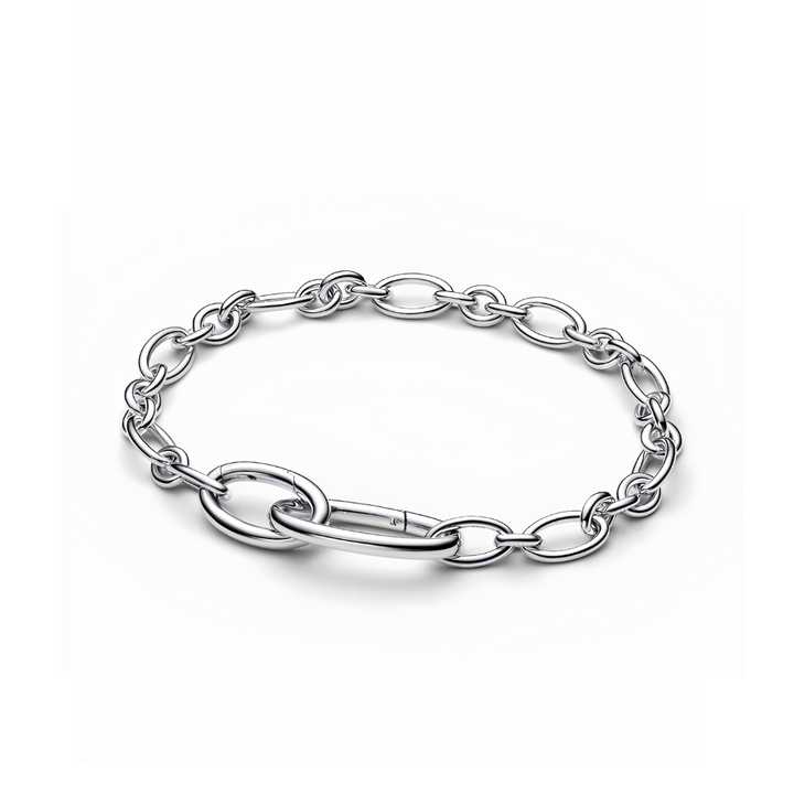 Pandora Silver Openable Oval Link Chain Bracelet