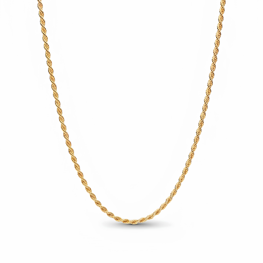 Pandora Gold Rope Chain Necklace