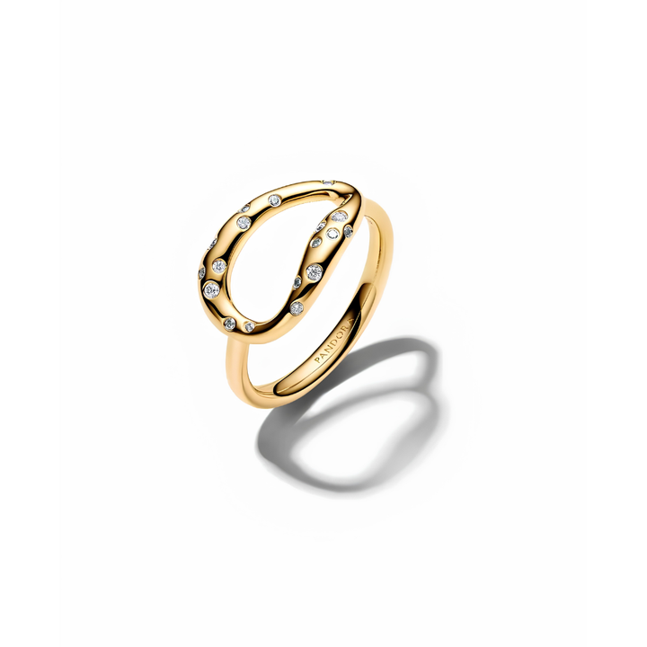 Pandora Gold Organically Shaped Satement Ring